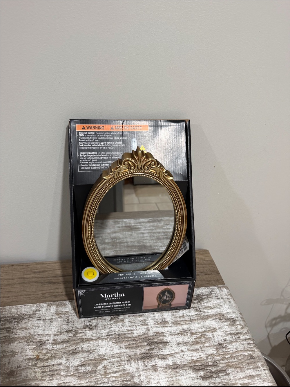 Martha Stewart LED Haunted Mirror Ghost Stairway,  VIRAL, Halloween BRAND NEW